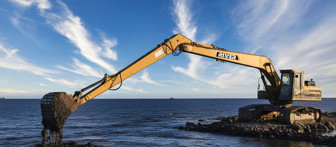 long reach boom